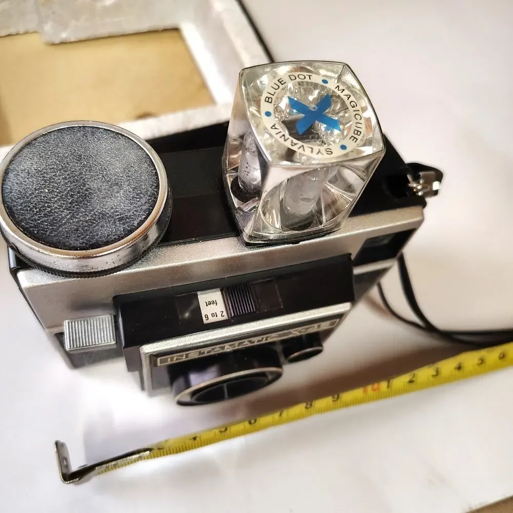 Vintage Kodak Instamatic X-45 Camera Outfit Original Box Flash Film MCM